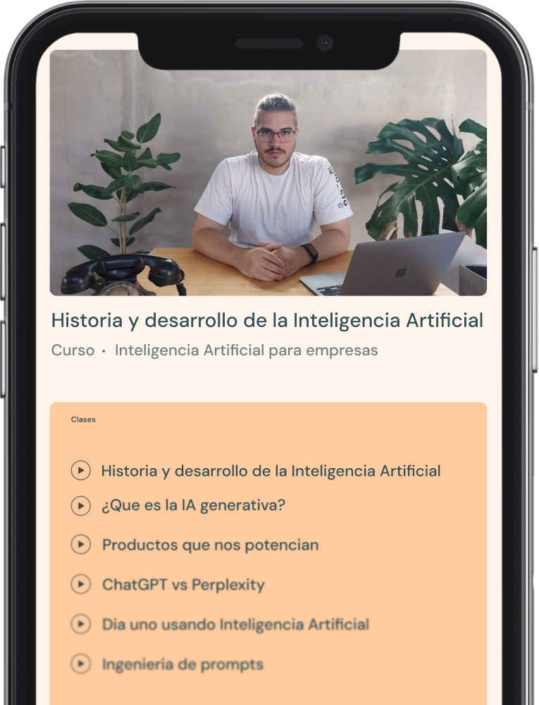 Training app interface